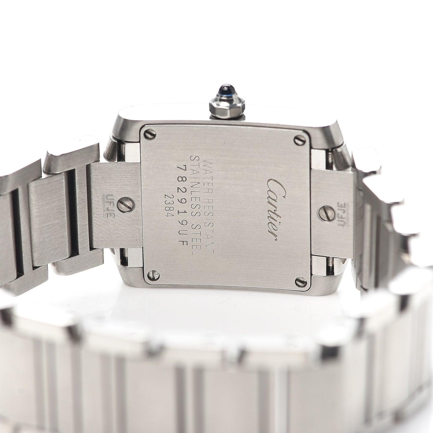 Stainless Steel 20mm Tank Francaise Quartz Watch