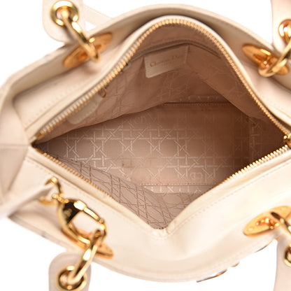 Christian Dior Lambskin Cannage Medium Lady Dior Light Beige 6 of 24