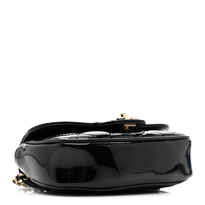 Chanel Patent Calfskin Quilted Mini Clutch Black 4 of 10