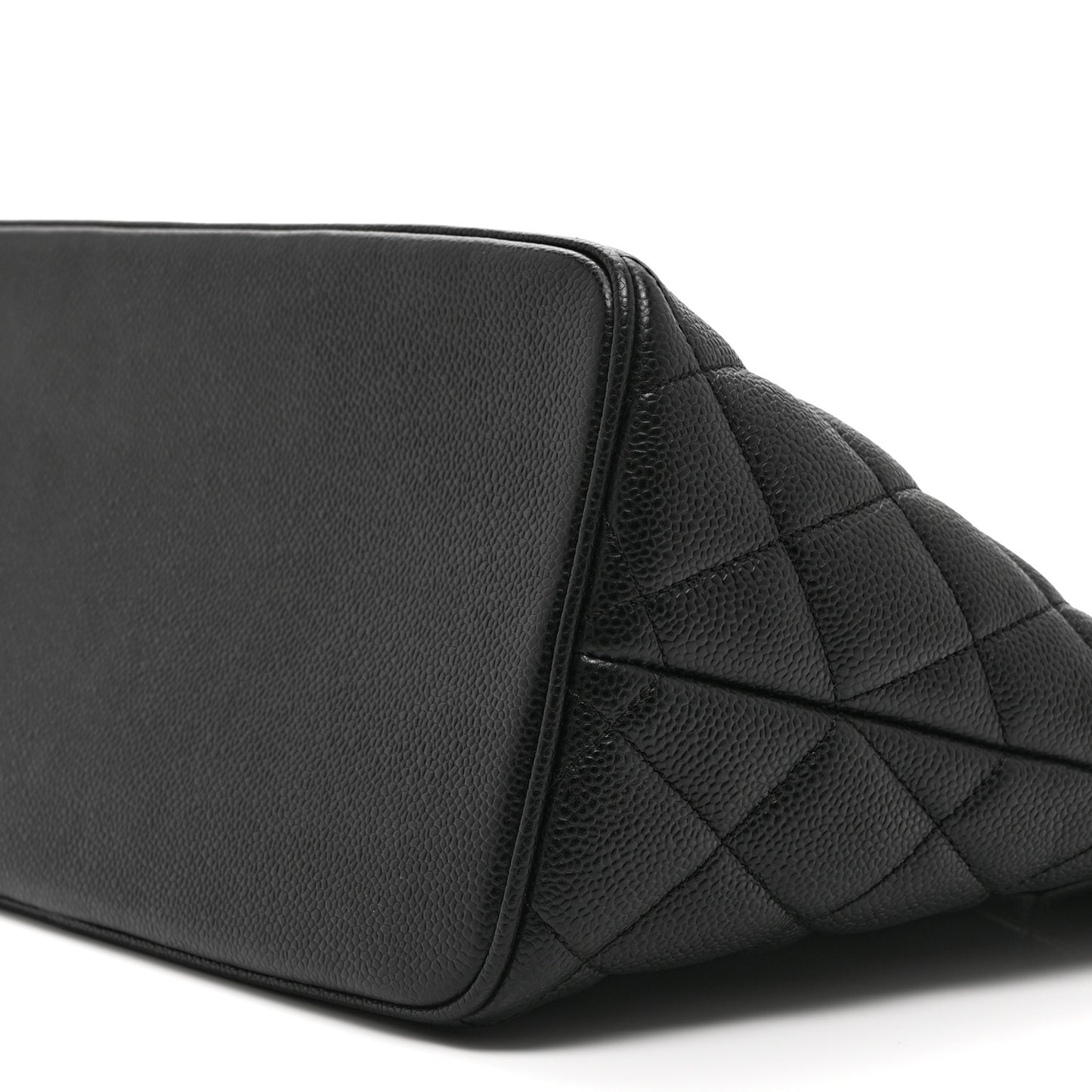 Caviar Quilted Medallion Tote Black