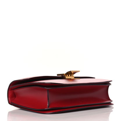 Celine Box Calfskin Medium Classic Box Flap Bag Red 4 of 10