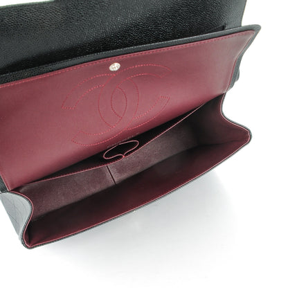 Chanel Caviar Quilted Jumbo Double Flap Black 7 of 8