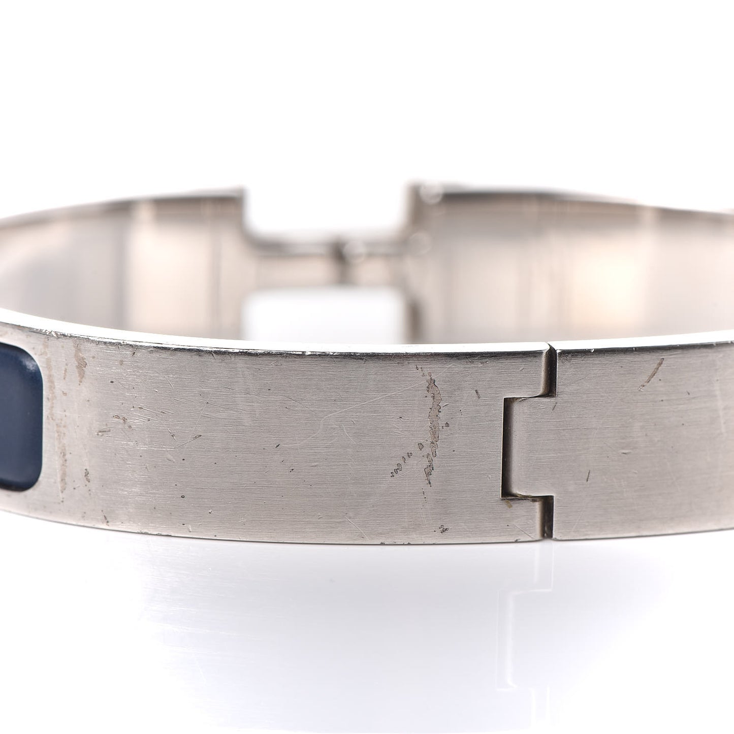Matte Enamel Narrow Clic Clac HH Bracelet GM Bleu Nuit