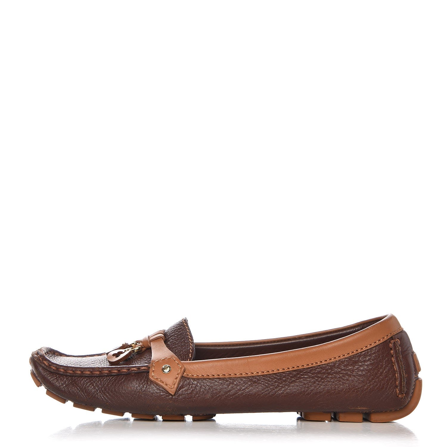 Louis Vuitton Calfskin Oxford Loafers 41 Brown Cognac 1 of 15