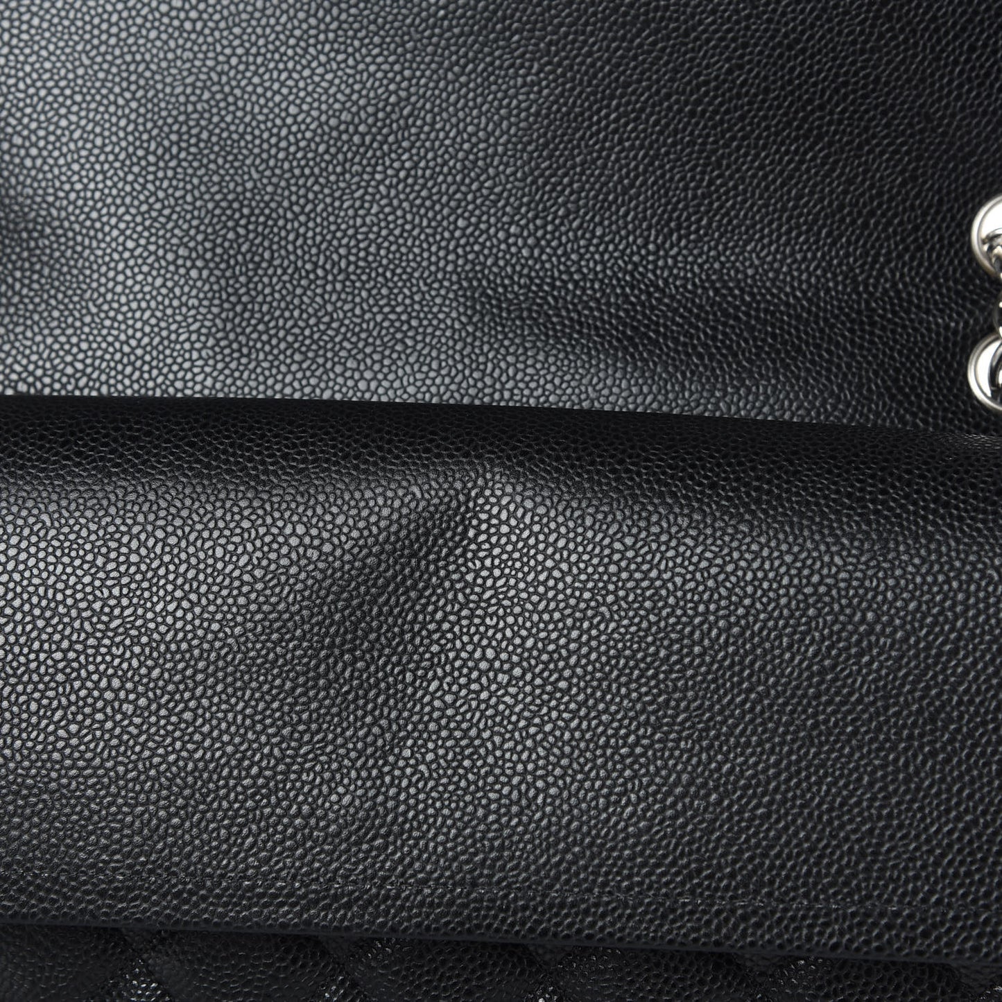 Caviar Quilted Maxi Double Flap Black