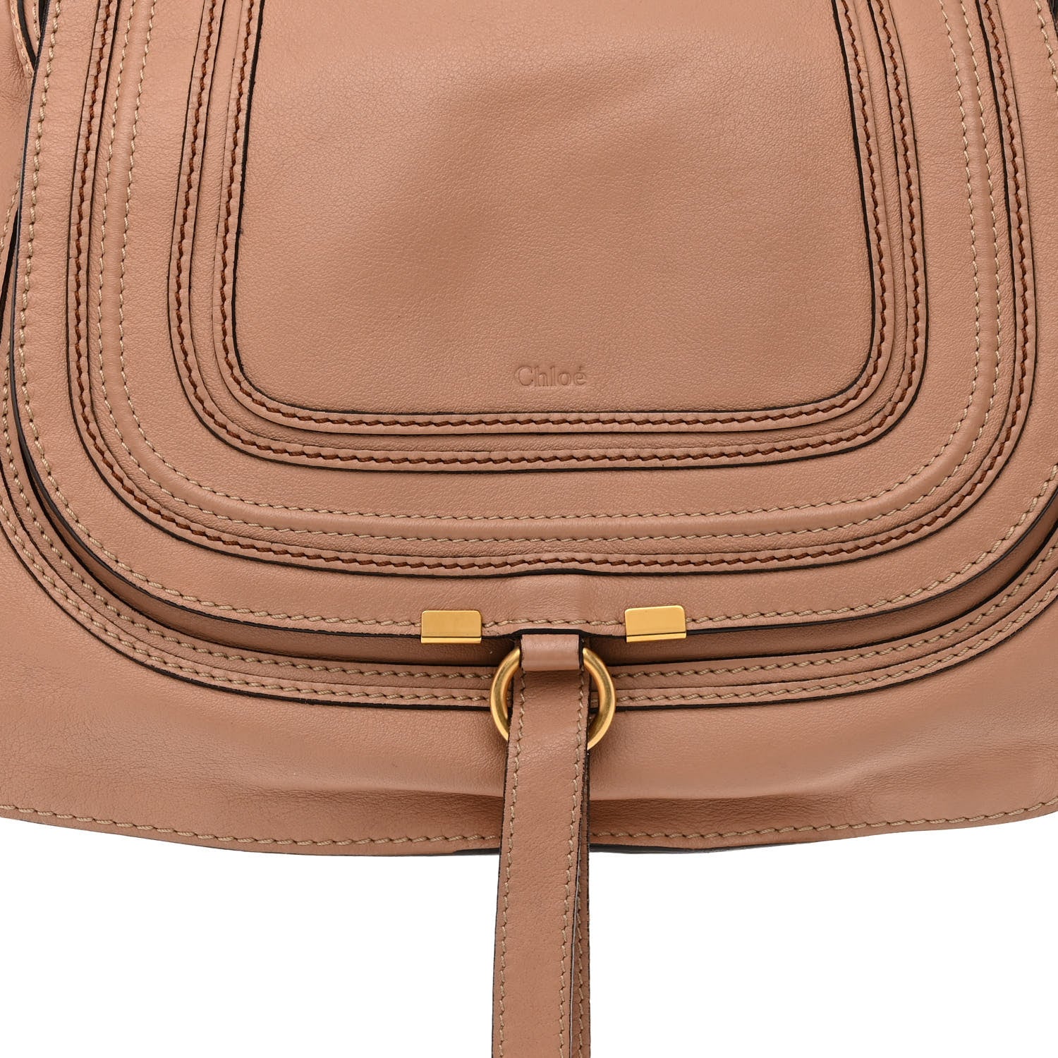 Chloe Calfskin Medium Marcie Satchel Nude 8 of 14