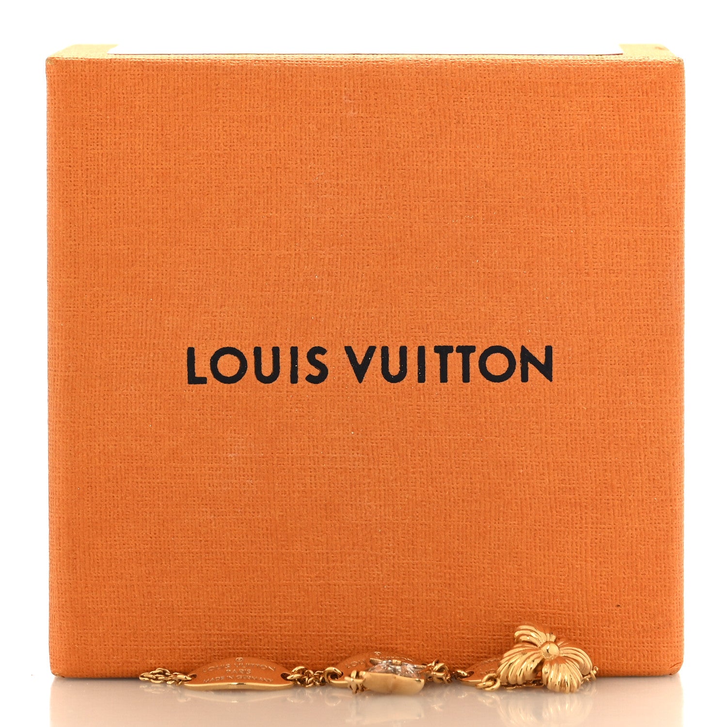 Louis Vuitton Crystal Blooming Strass Ring Set M Gold 6 of 6