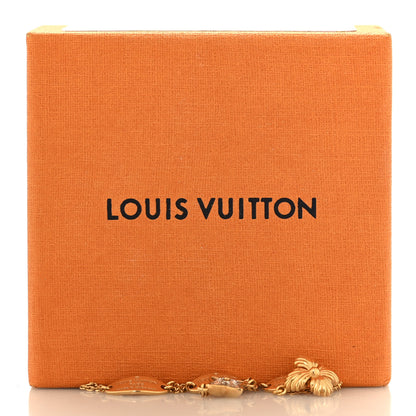 Louis Vuitton Crystal Blooming Strass Ring Set M Gold 6 of 6