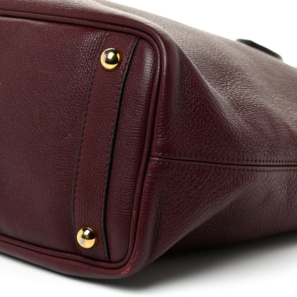 Burberry Grainy Calfskin Medium Honeybrook Tote Dark Plum 9 of 19