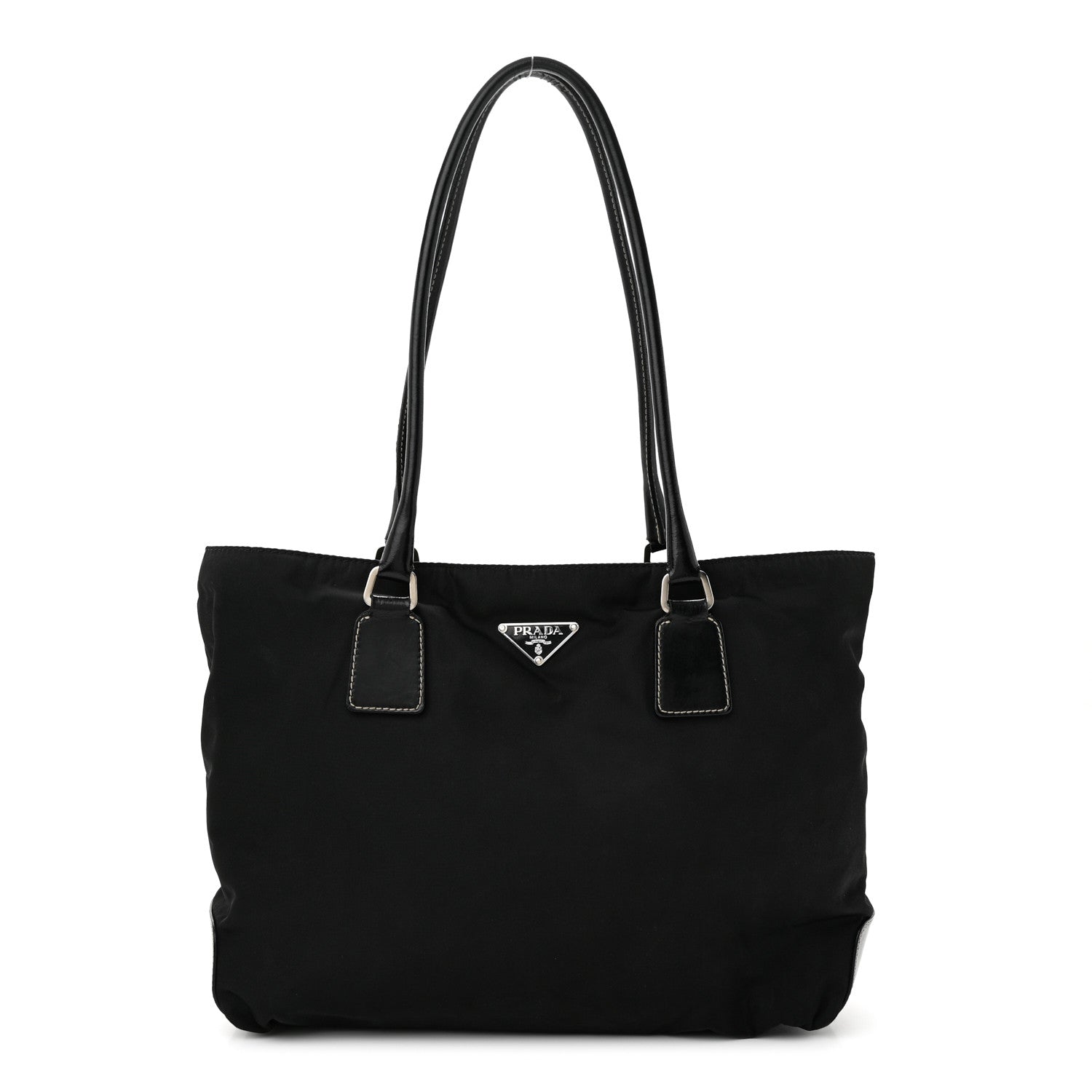 Prada Nylon Zip Tote Bag Black 1 of 15