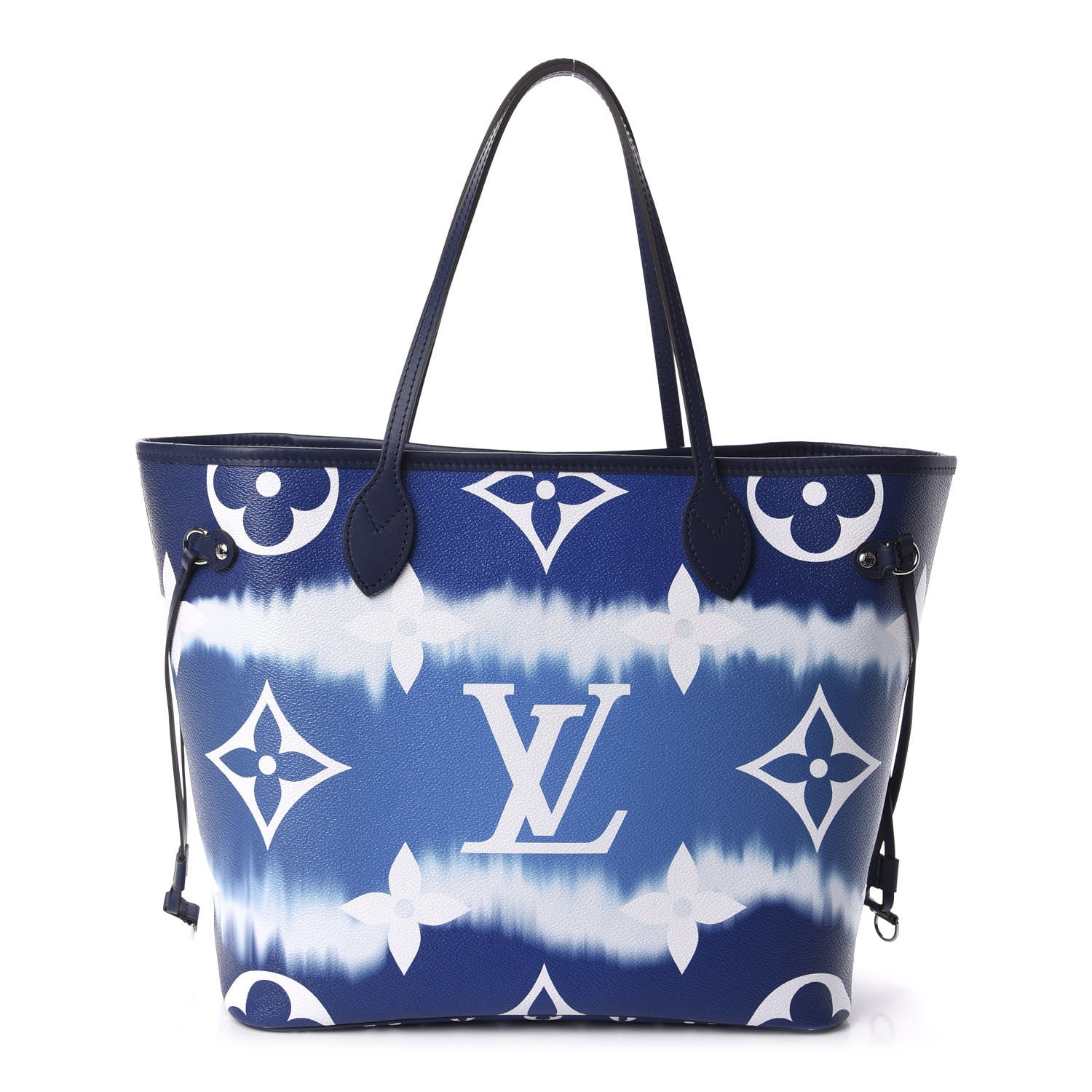 Louis Vuitton Monogram Escale Neverfull MM Blue 3 of 12