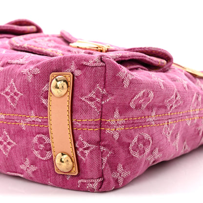 Louis Vuitton Denim Baggy PM Fuchsia 9 of 10