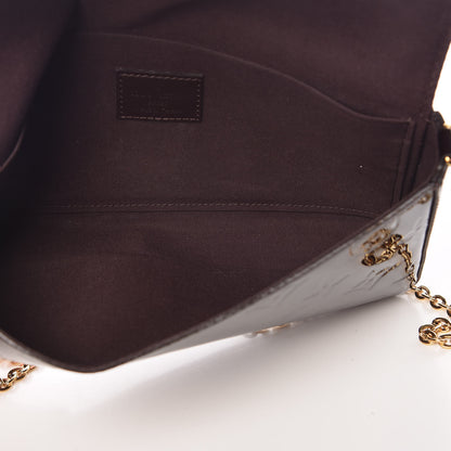 Louis Vuitton Vernis Pochette Felicie Chain Wallet Amarante 5 of 9