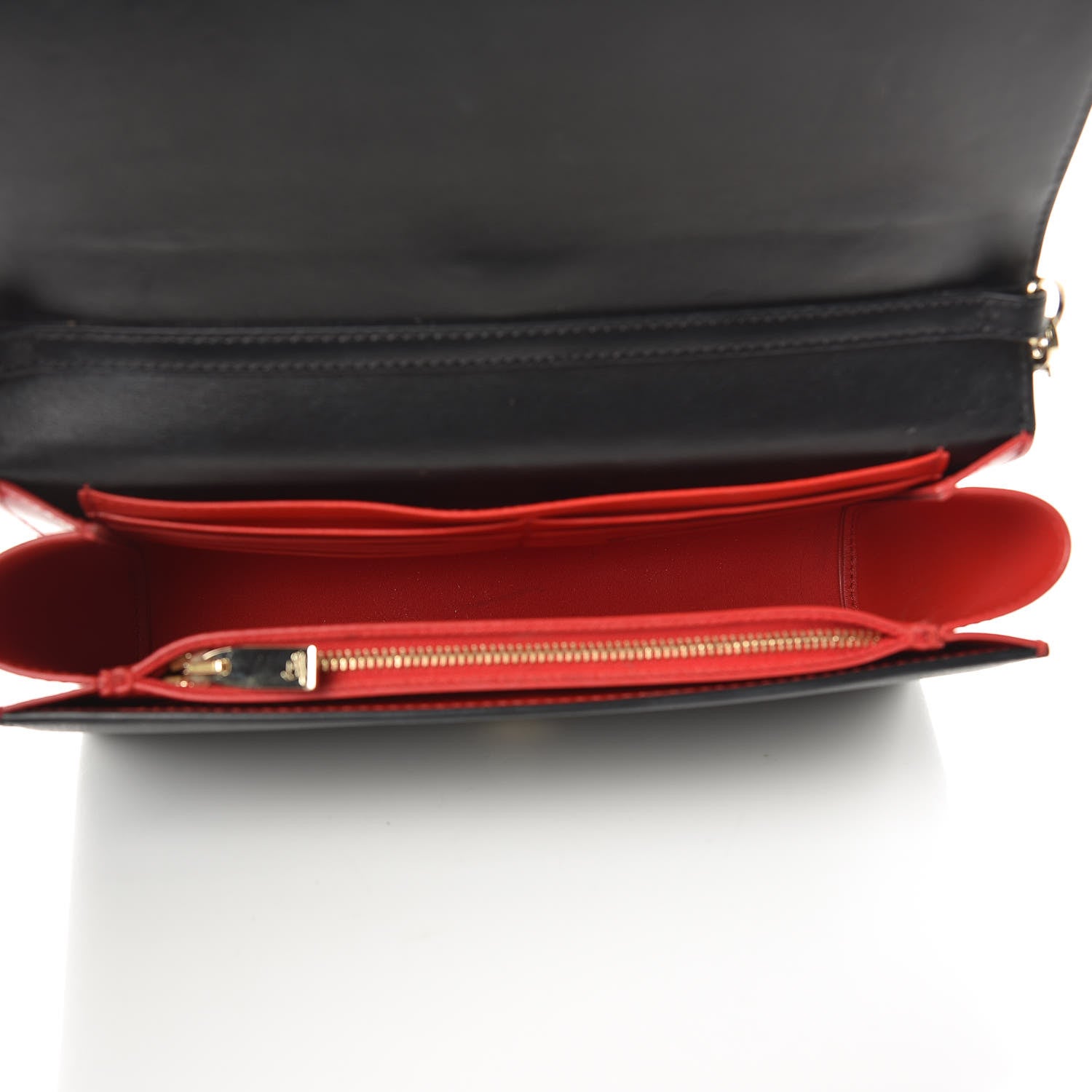 Christian Louboutin Grained Calfskin Spikes Loubinthesky Paloma Wallet On Chain Black Multimetal 5 of 10