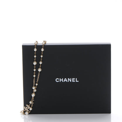 Chanel Pearl CC Long Necklace Light Gold 6 of 6