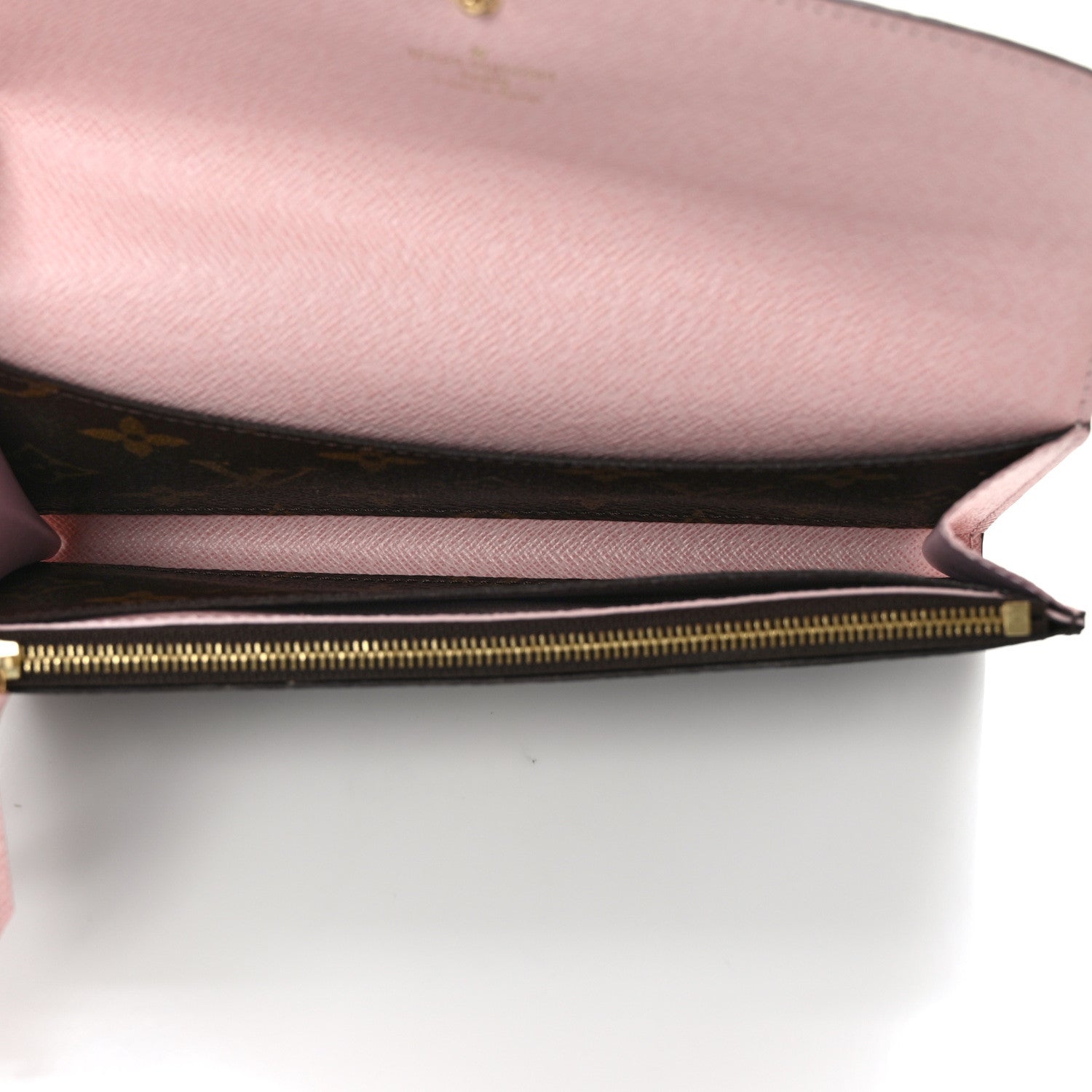 Louis Vuitton Monogram Emilie Wallet Rose Ballerine 5 of 9