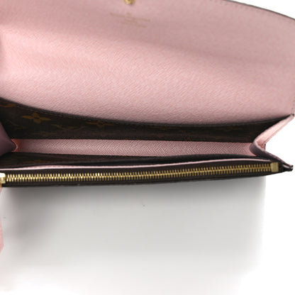 Louis Vuitton Monogram Emilie Wallet Rose Ballerine 5 of 9