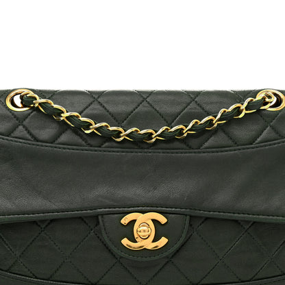 Chanel Lambskin Quilted Small Single Flap With Pouch Green 9 of 17