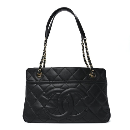 Chanel Caviar Quilted Timeless CC Soft Tote Black 1 of 11