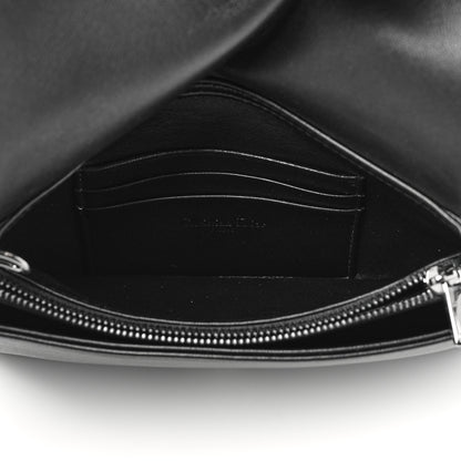 Christian Dior Calfskin Star Motif Macrocannage Mini Caro Bag Black 4 of 9