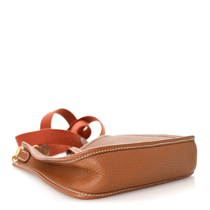Hermes Taurillon Clemence Amazone Evelyne TPM Gold Cuivre 4 of 10