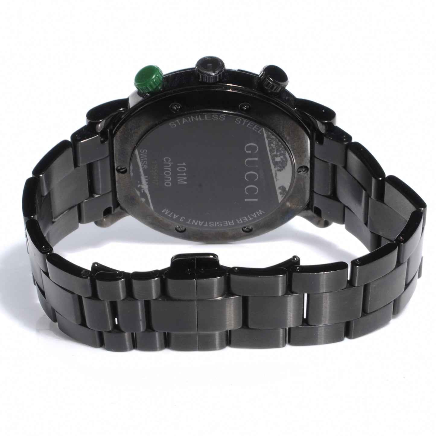 PVD Stainless Steel 44mm 101M G-Chrono Quartz Watch Black