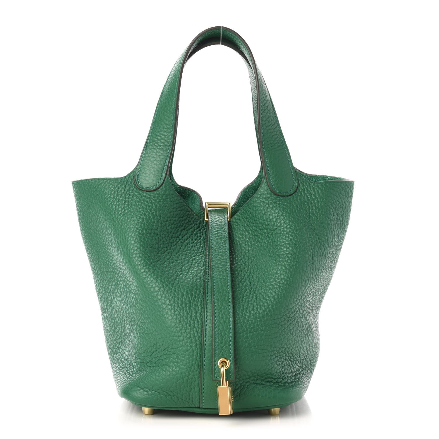 Hermes Taurillon Clemence Picotin Lock 18 PM Vert Vertigo 1 of 10