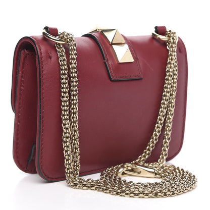 Valentino Garavani Vitello Mini Glam Lock Rockstud Flap Red 3 of 11