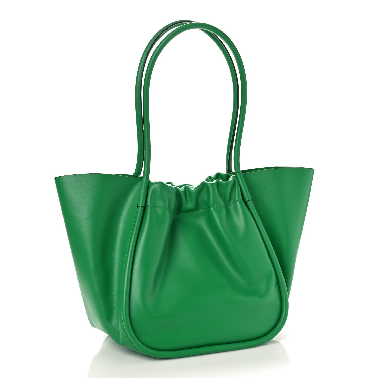 Proenza Schouler Calfskin XL Ruched Tote Green 4 of 9