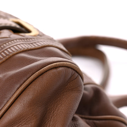 Bottega Veneta Nappa Intrecciato Accordion Satchel Noce 9 of 15