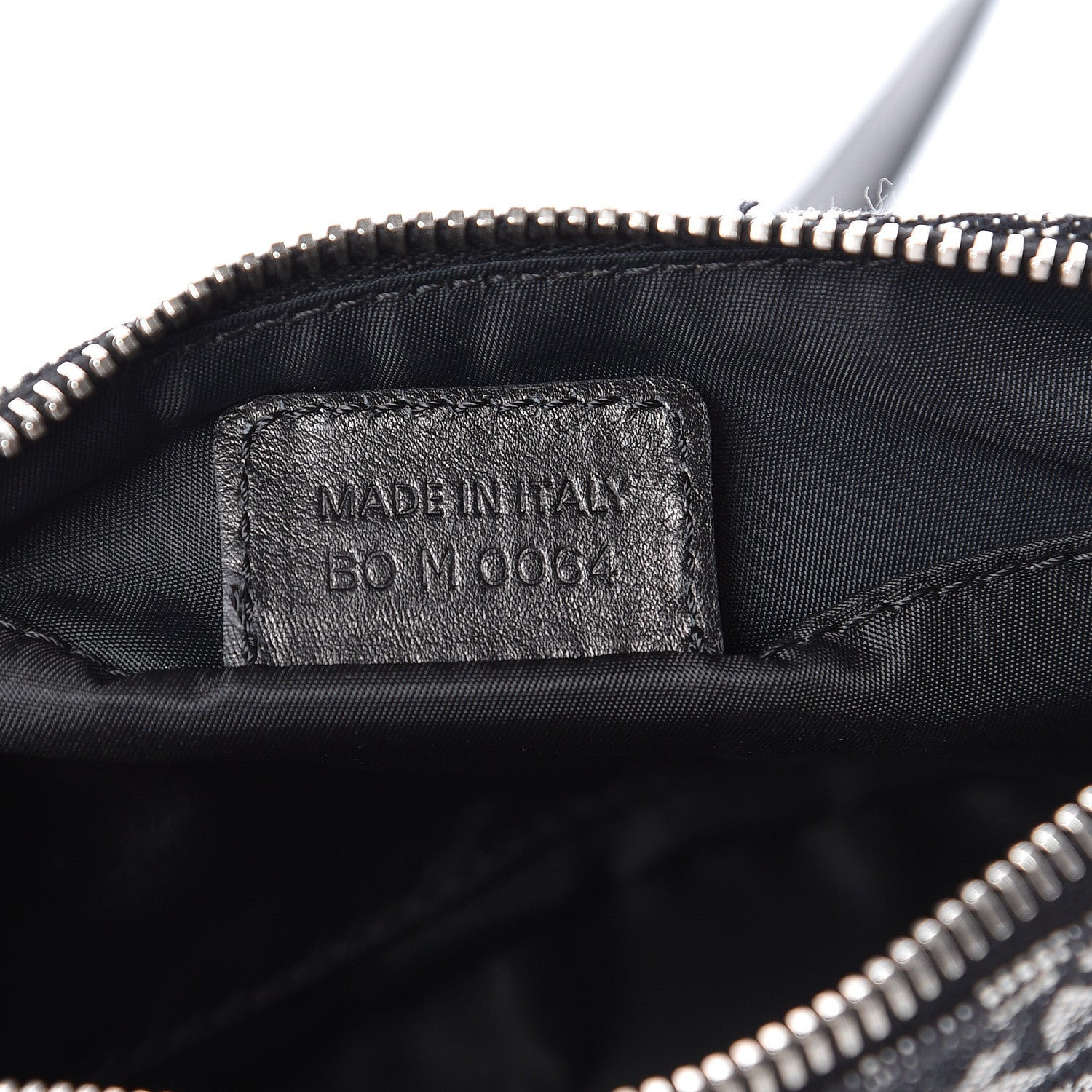 Christian Dior Monogram Shoulder Bag Black 7 of 10