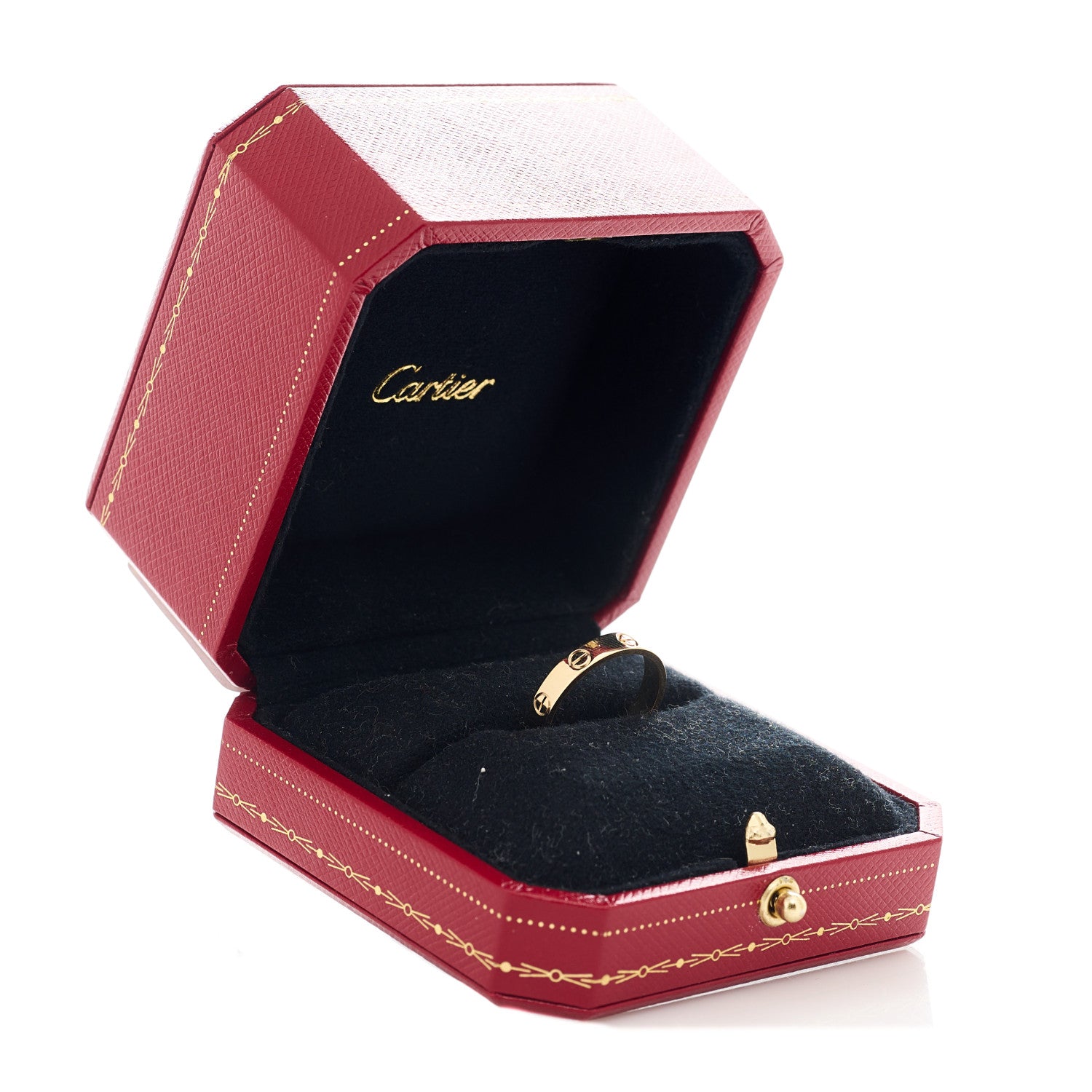 Cartier 18K Yellow Gold 3.5mm LOVE Wedding Band Ring 55 7.25 5 of 5