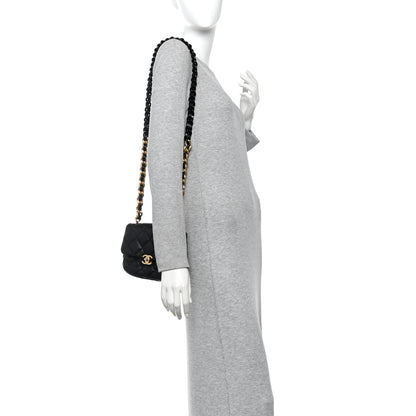 Chanel Lambskin Quilted Mini Lacquered Chain Flap Black 2 of 10