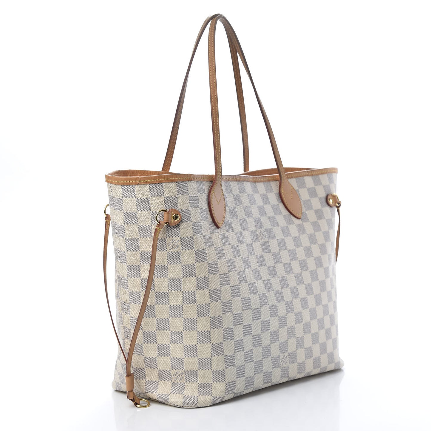 Damier Azur Neo Neverfull MM Rose Ballerine