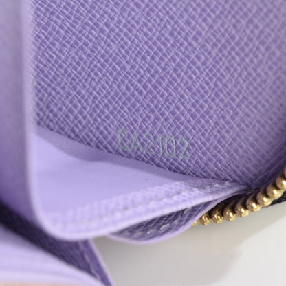 Louis Vuitton Monogram Multicolor Zippy Wallet Black Violet 6 of 7