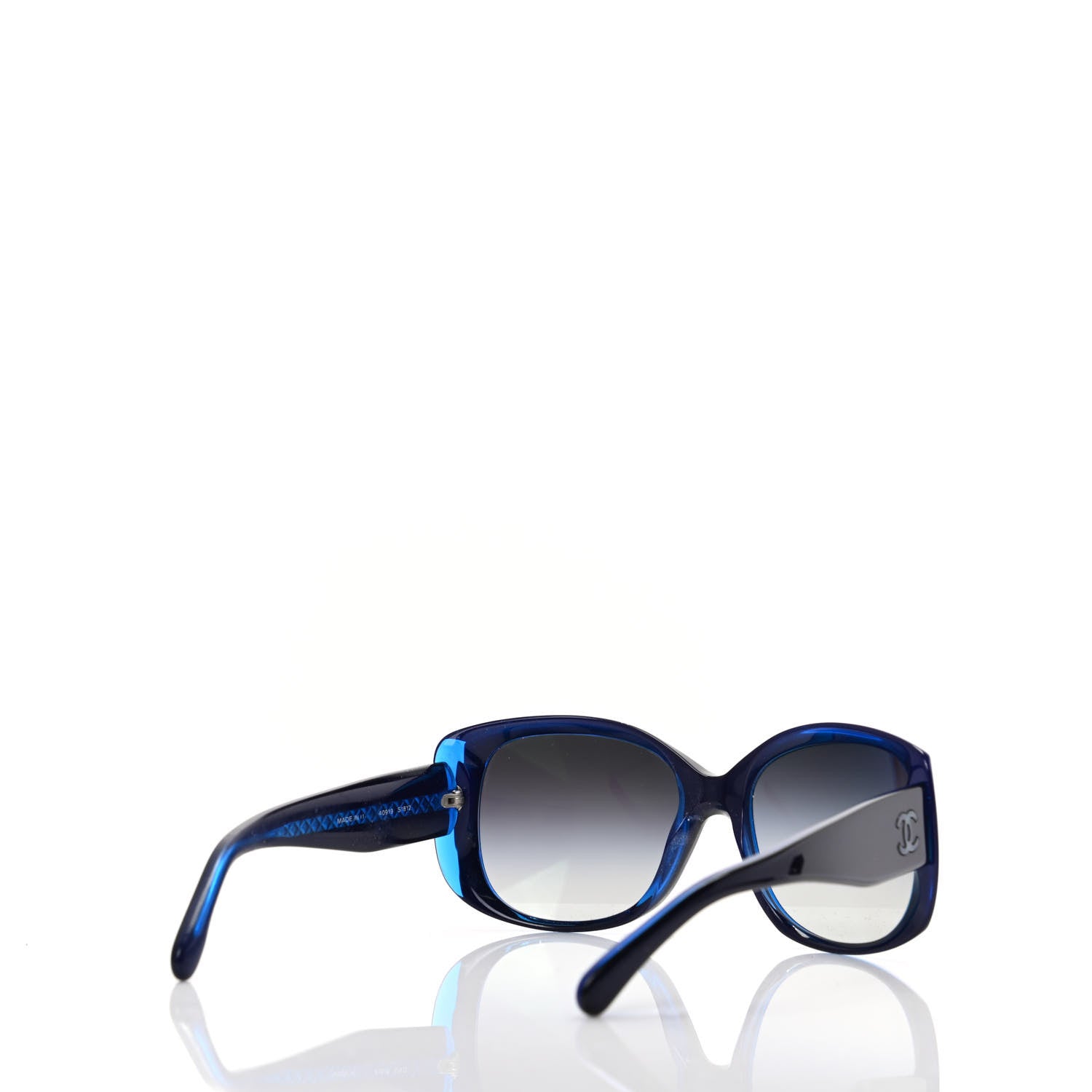 Chanel Mother of Pearl CC Sunglasses 40919 Blue 4 of 7