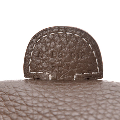 Hermes Taurillon Clemence Evelyne III PM Etoupe 7 of 14