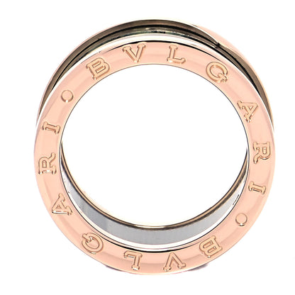 Bulgari 18K Rose Gold Green Marble B.Zero1 Ring 54 7 5 of 5