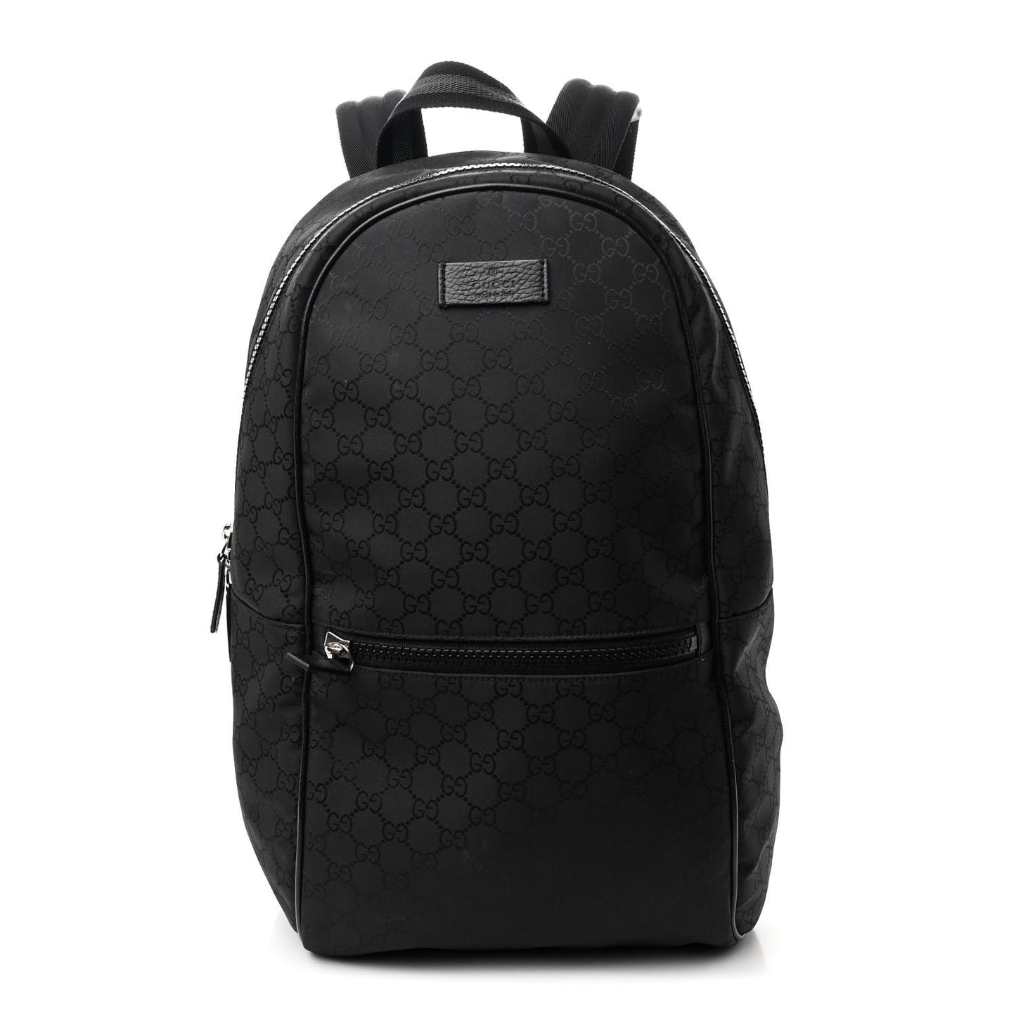 Nylon Monogram Slim Backpack Black