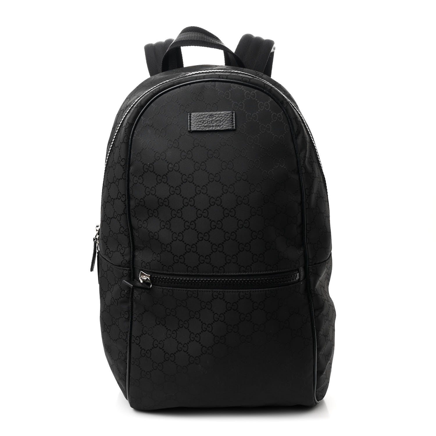 Gucci Nylon Monogram Slim Backpack Black 1 of 10