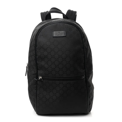 Gucci Nylon Monogram Slim Backpack Black 1 of 10