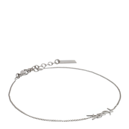Saint Laurent Brass Monogram Charm Bracelet Mirror 1 of 3