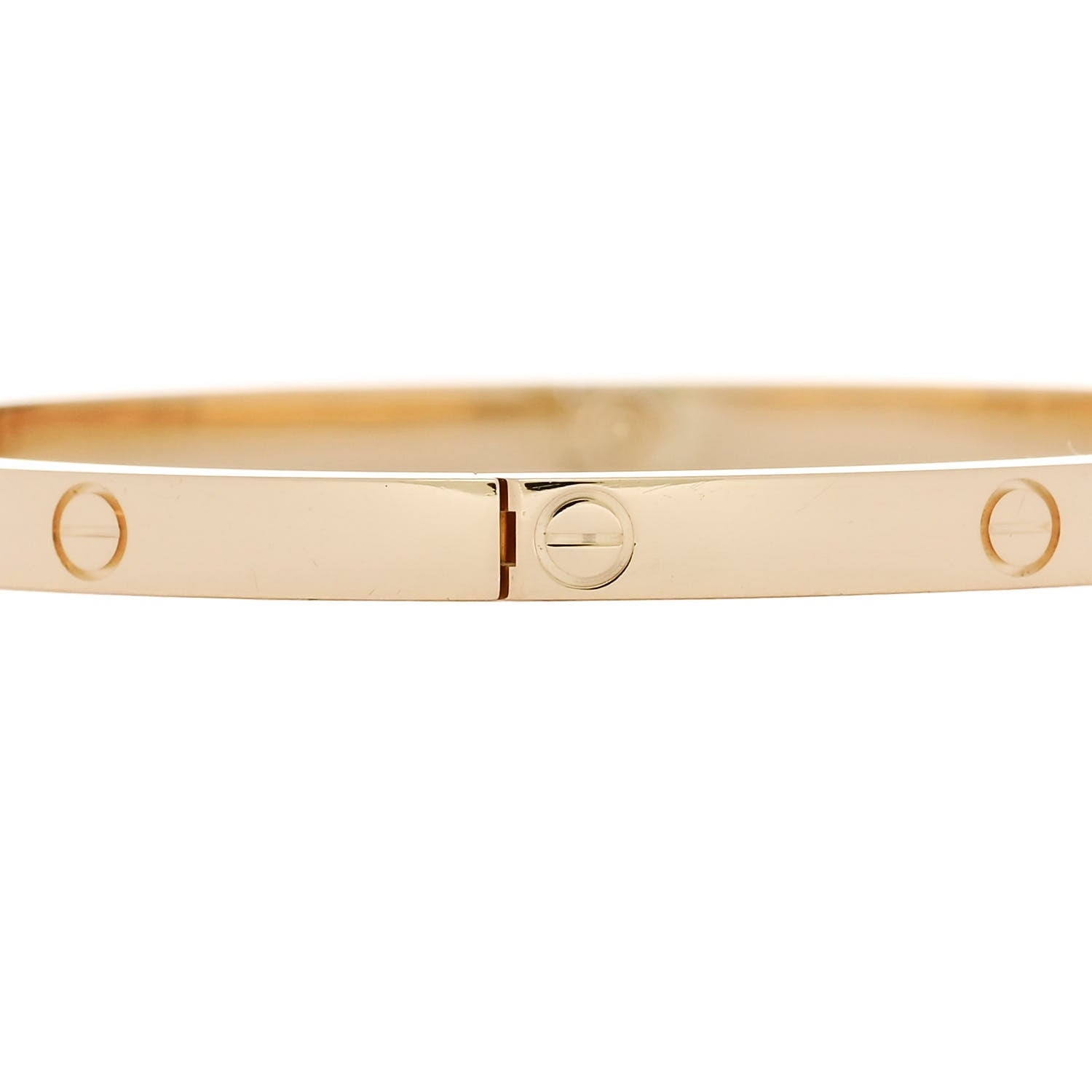 Cartier 18K Yellow Gold Small LOVE Bracelet 17 5 of 8