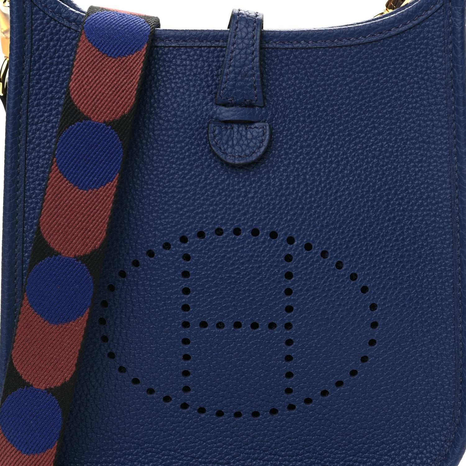 Hermes Taurillon Clemence Flipperball Sangle Evelyne TPM Bleu Saphir Black Bleu Saphir 8 of 11