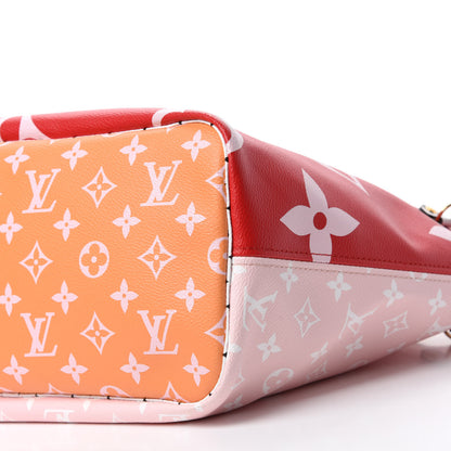 Louis Vuitton Monogram Giant Neverfull MM Rouge 8 of 11