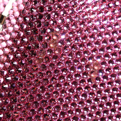 Judith Leiber Crystal Slide Lock Minaudière Clutch Rose 8 of 8