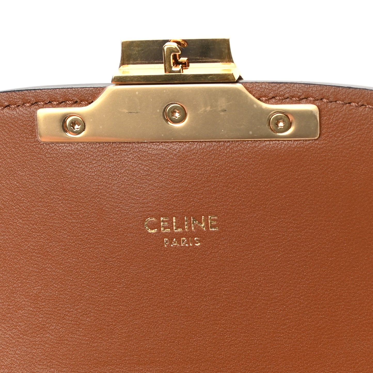 Calfskin Triomphe Canvas Teen Triomphe Bag White