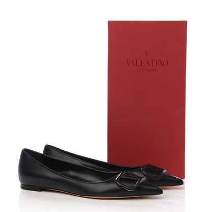 Valentino Garavani Nappa Vlogo Flats 38 Black 11 of 11