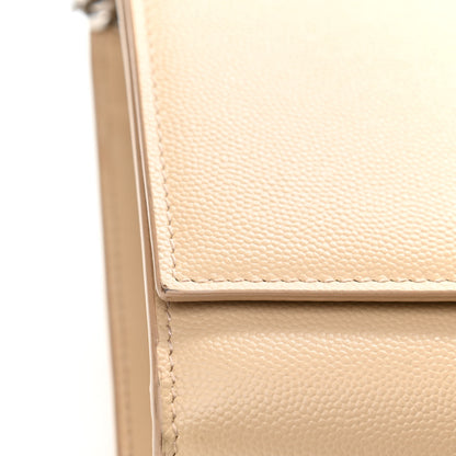 Saint Laurent Grain De Poudre Medium Classic Monogram Kate Satchel Sable Beige 15 of 15