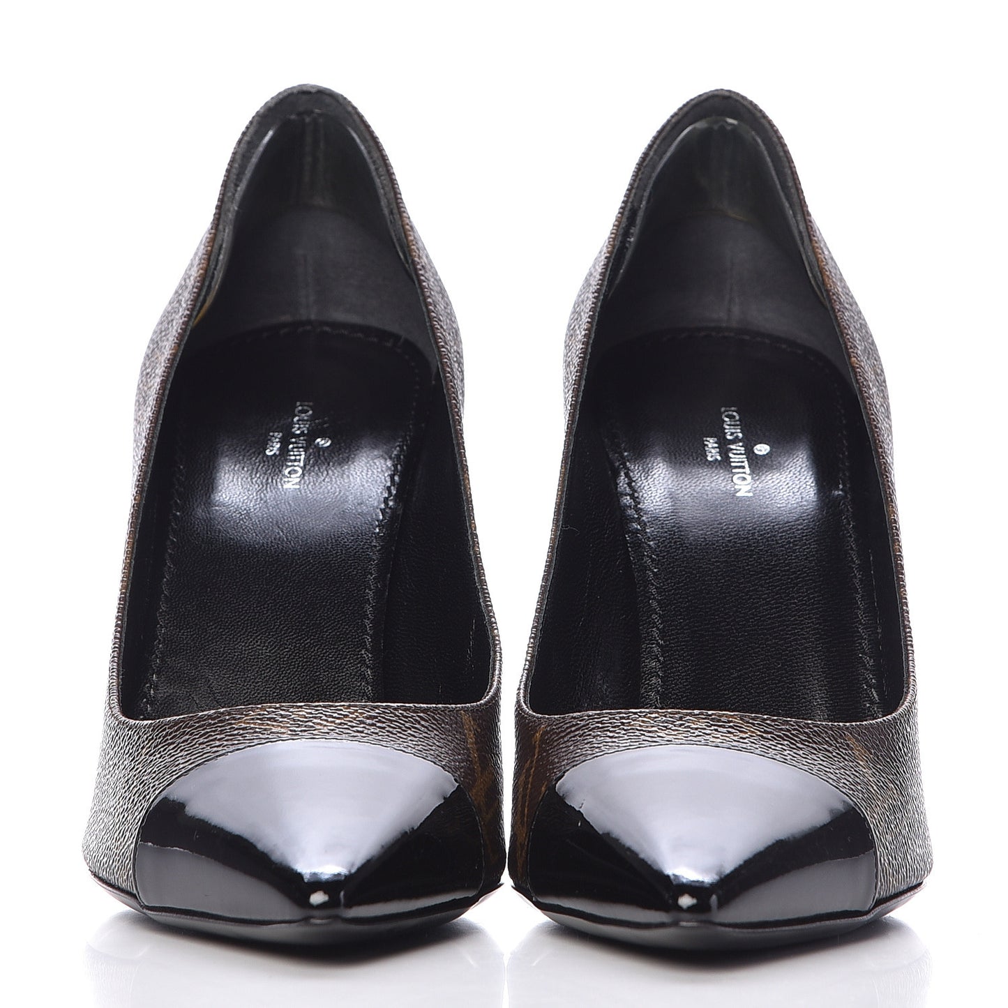 Patent Monogram Fetish Pumps 37 Black